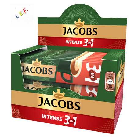JACOBS 3 IN 1 INTENS - CAFFE SOLUBILE INTENSO 11G BAX24